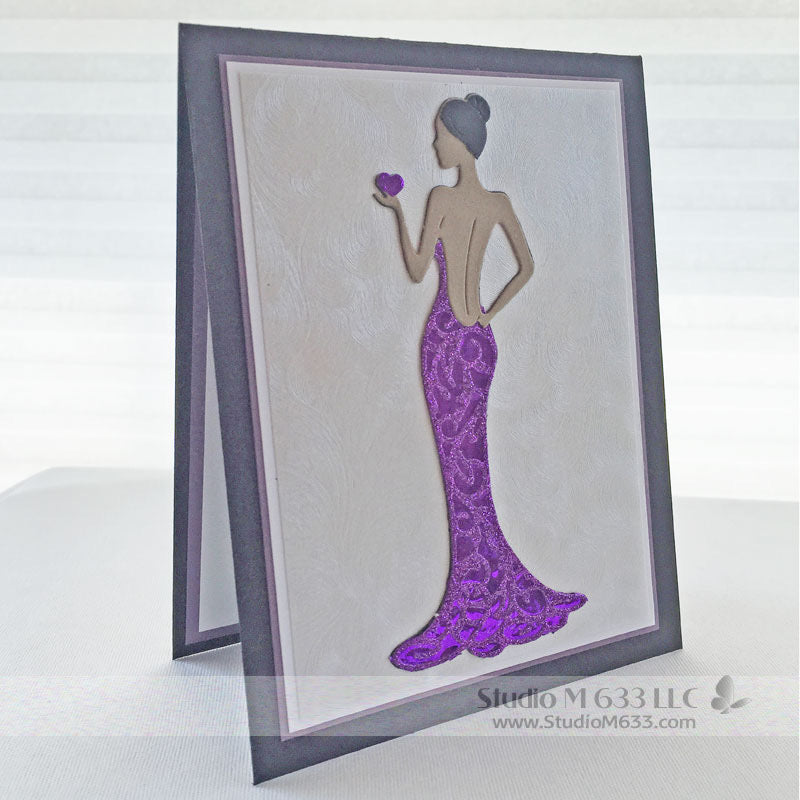 Lady in Purple Card