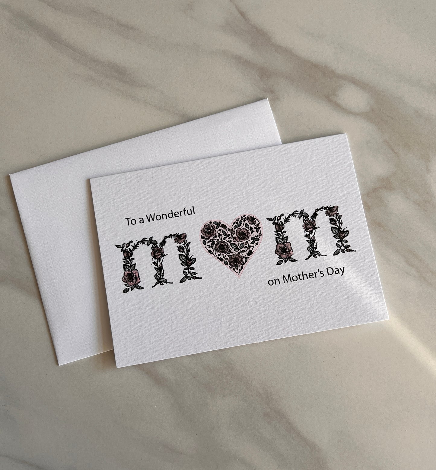 A6 To A Wonderful Mom Folded Note Card